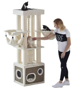 Nobby Kratzbaum Lilian, beige, ca. B60/H185/T50 cm