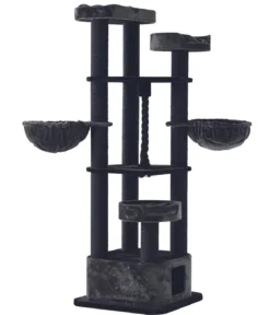 Nobby Kratzbaum Musan, schwarz, dunkelgrau, ca. B70/H203/T70 cm
