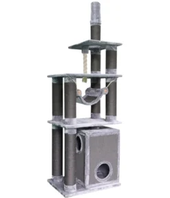 Nobby Kratzbaum Telde, grau, ca. B80/H232/T60 cm