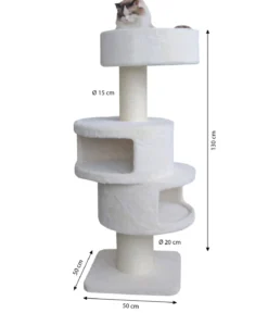 Nobby Kratzbaum Volta, creme, ca. B50/H130/T50 cm