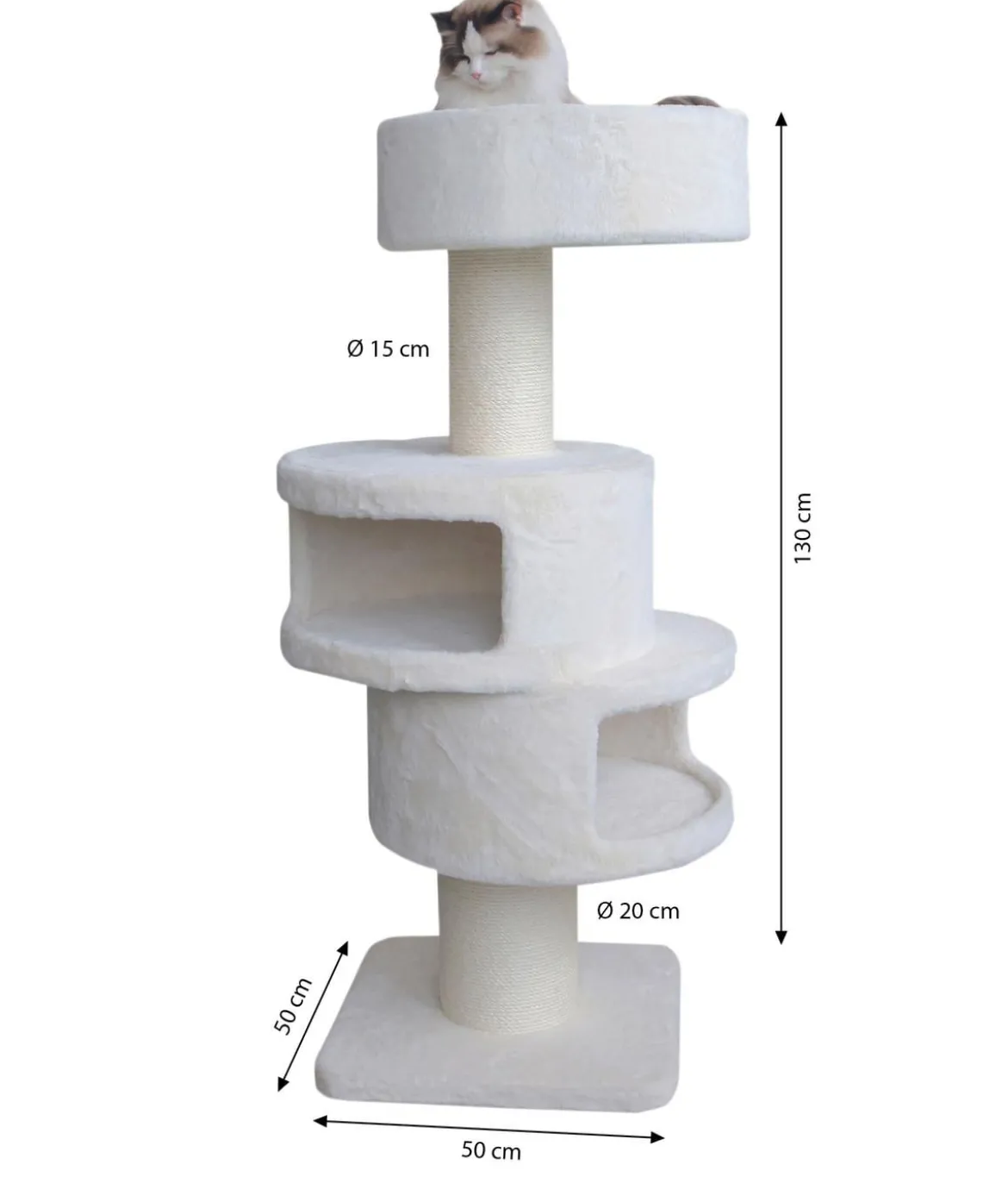 Nobby Kratzbaum Volta, creme, ca. B50/H130/T50 cm