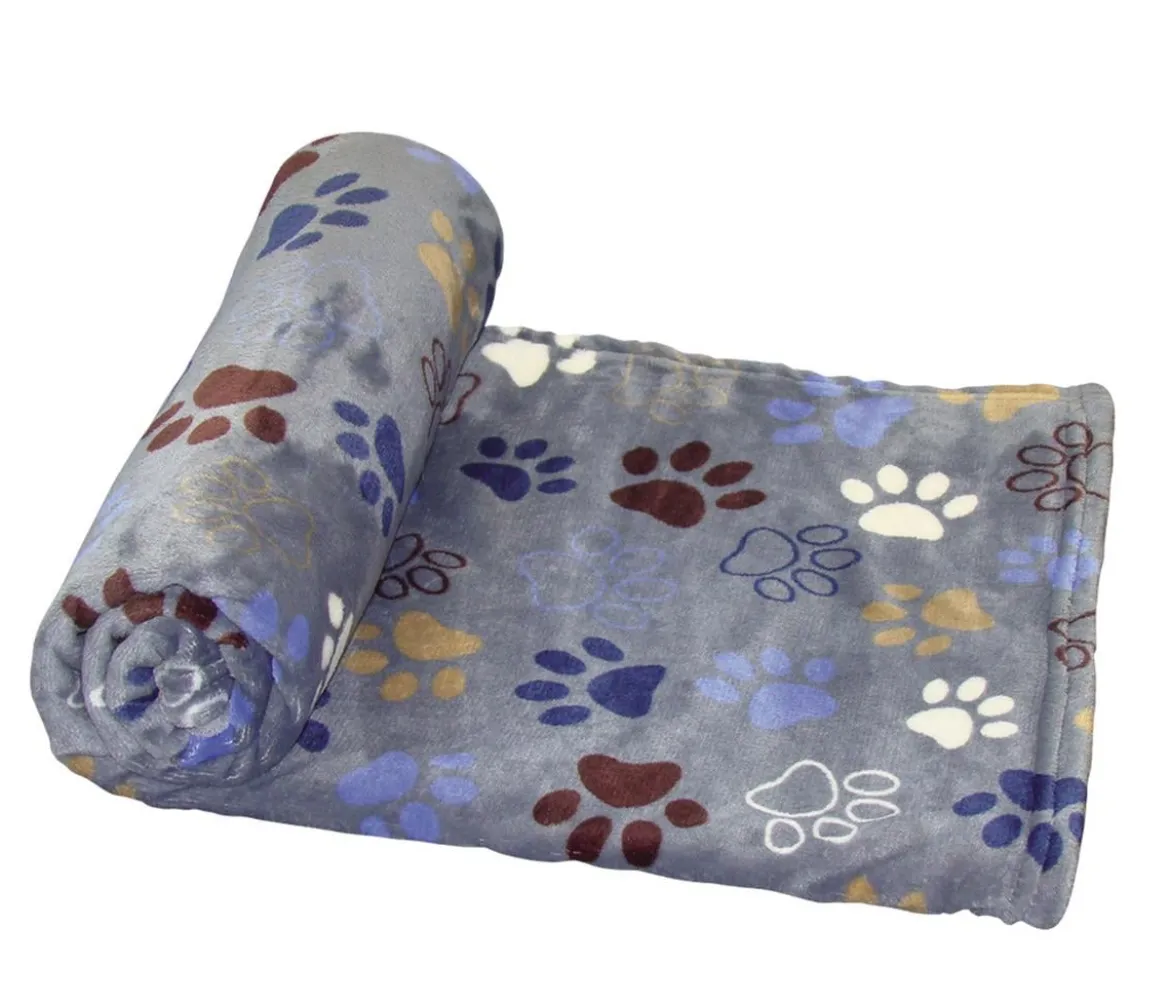Nobby Kuscheldecke Fleece Paid Lissi Classic, rechteckig, grau, ca. B150/T100 cm