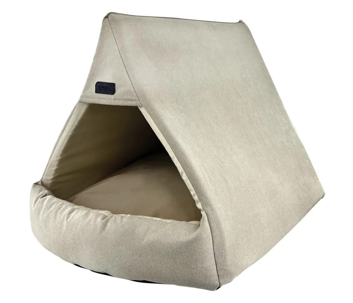 Nobby Kuschelhöhle Nurda, rechteckig, beige, ca. B50/H50/T68 cm