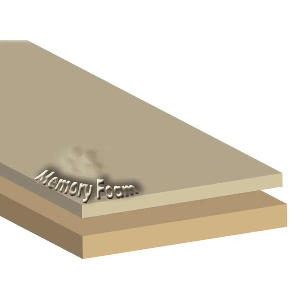 Nobby Orthopädisches Komfortsofa Calbu, rechteckig, beige, ca. B100/H19/T65 cm
