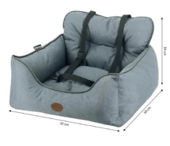 Nobby Reisebett Kadek, rechteckig, hellgrau, ca. B55/H34/T50 cm