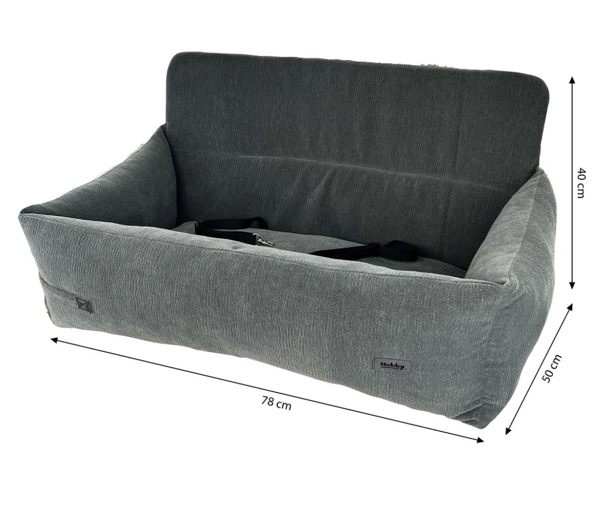 Nobby Reisebett XL Levio, rechteckig, grau, ca. B78/H40/T50 cm