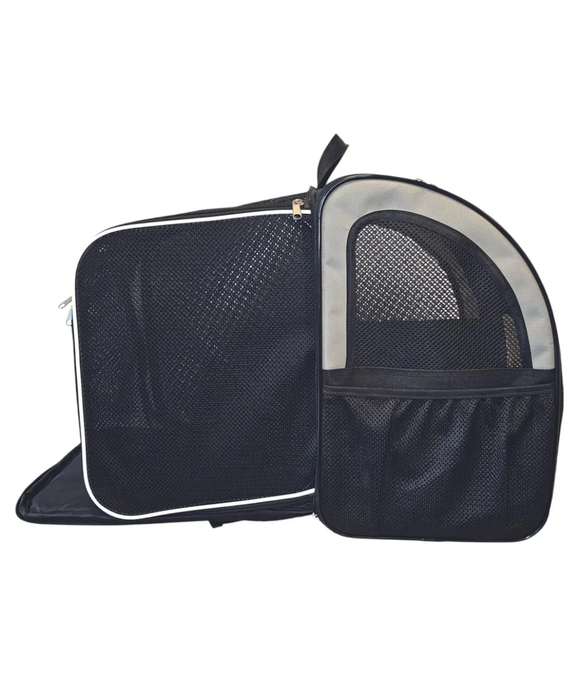 Nobby Tierrucksack Extend 2, creme/schwarz, ca. B34/H41/T28 cm