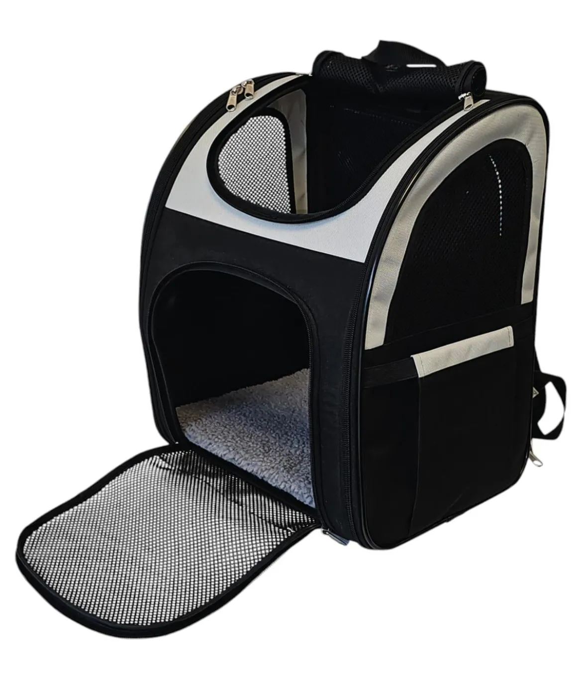 Nobby Tierrucksack Extend 2, creme/schwarz, ca. B34/H41/T28 cm
