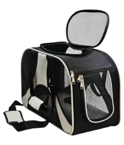 Nobby Transporttasche Swing, creme/schwarz, ca. B46/H30/T22 cm