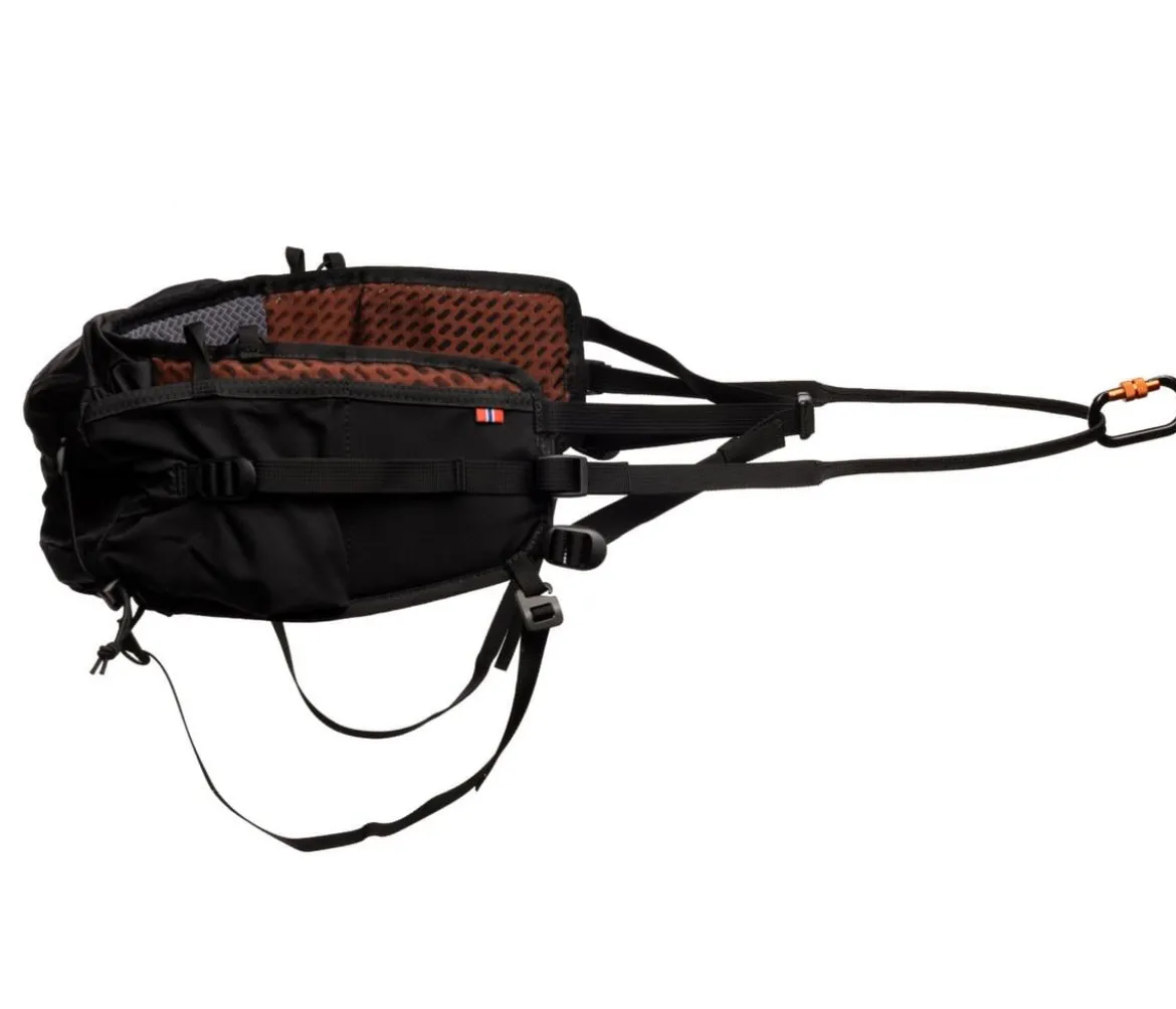 Non-stop dogwear Bauch-Laufgurt Trail light belt, schwarz