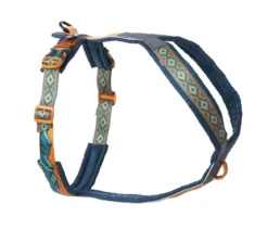 Non-stop dogwear Hundegeschirr Line Harness 5.0 Rachel Pohl Signature Edition, teal/oak