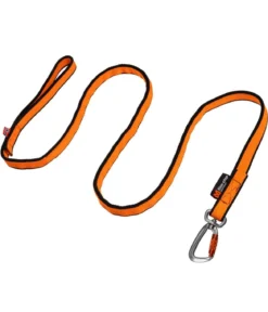 Non-stop dogwear Hundeleine Bungee leash, schwarz/orange
