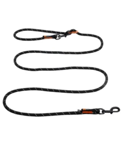 Non-stop dogwear Hundeleine Rock adjustable leash, schwarz, L2,3 m