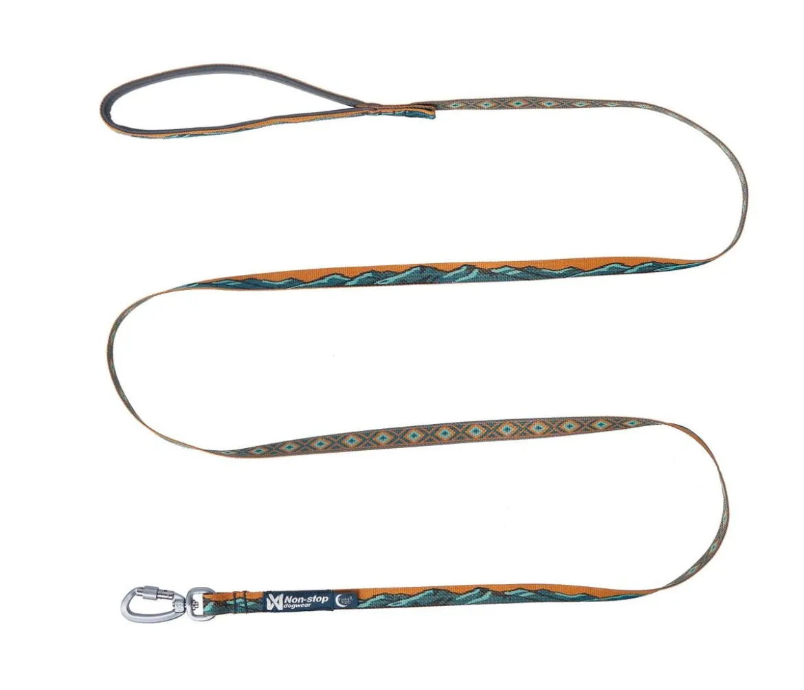 Non-stop dogwear Hundeleine Trail Quest Rachel Pohl Signature Edition, teal/oak, 2 m