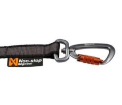 Non-stop dogwear Hundeleine Touring bungee adjustable, schwarz/grau, L1,46 m