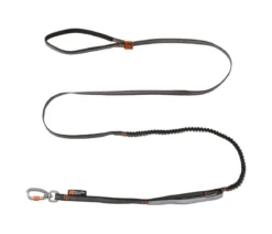 Non-stop dogwear Hundeleine Touring bungee adjustable, schwarz/grau, L1,46 m