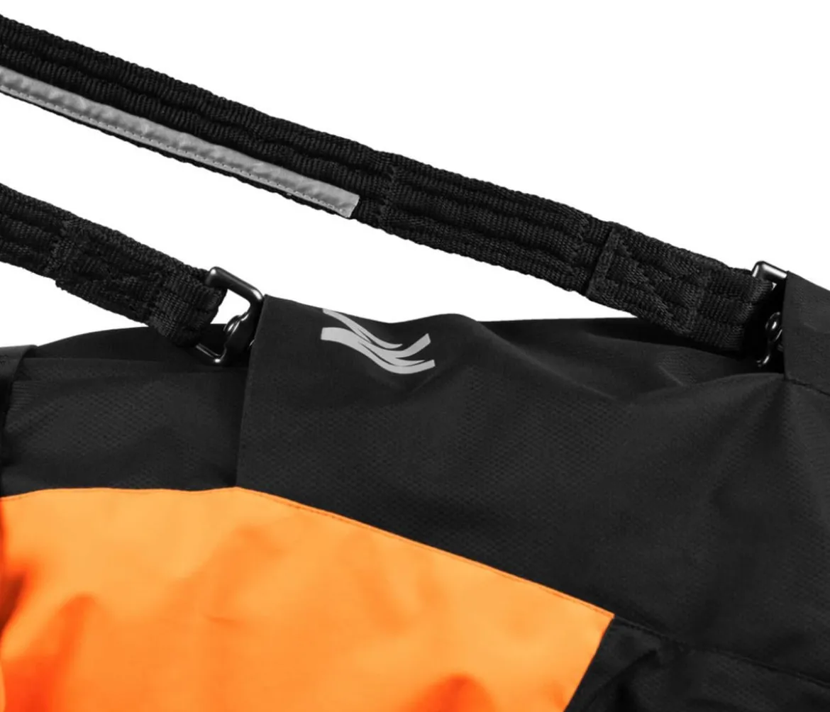 Non-stop dogwear Hunde-Wintermantel Glacier jacket 2.0, schwarz/orange