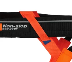 Non-stop dogwear Hunde-Zuggeschirr Freemotion harness 5.0, schwarz/orange