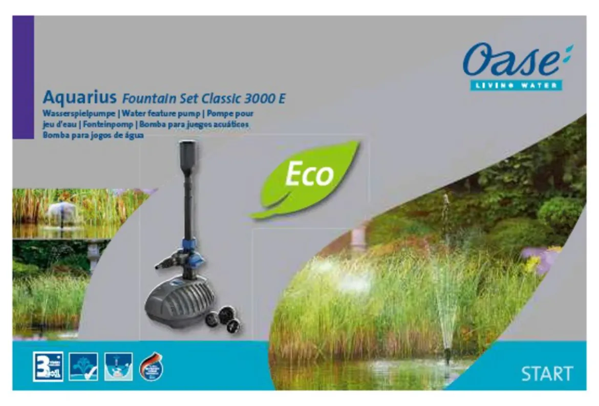 Oase Aquarius Fountain Set Classic 3000 E