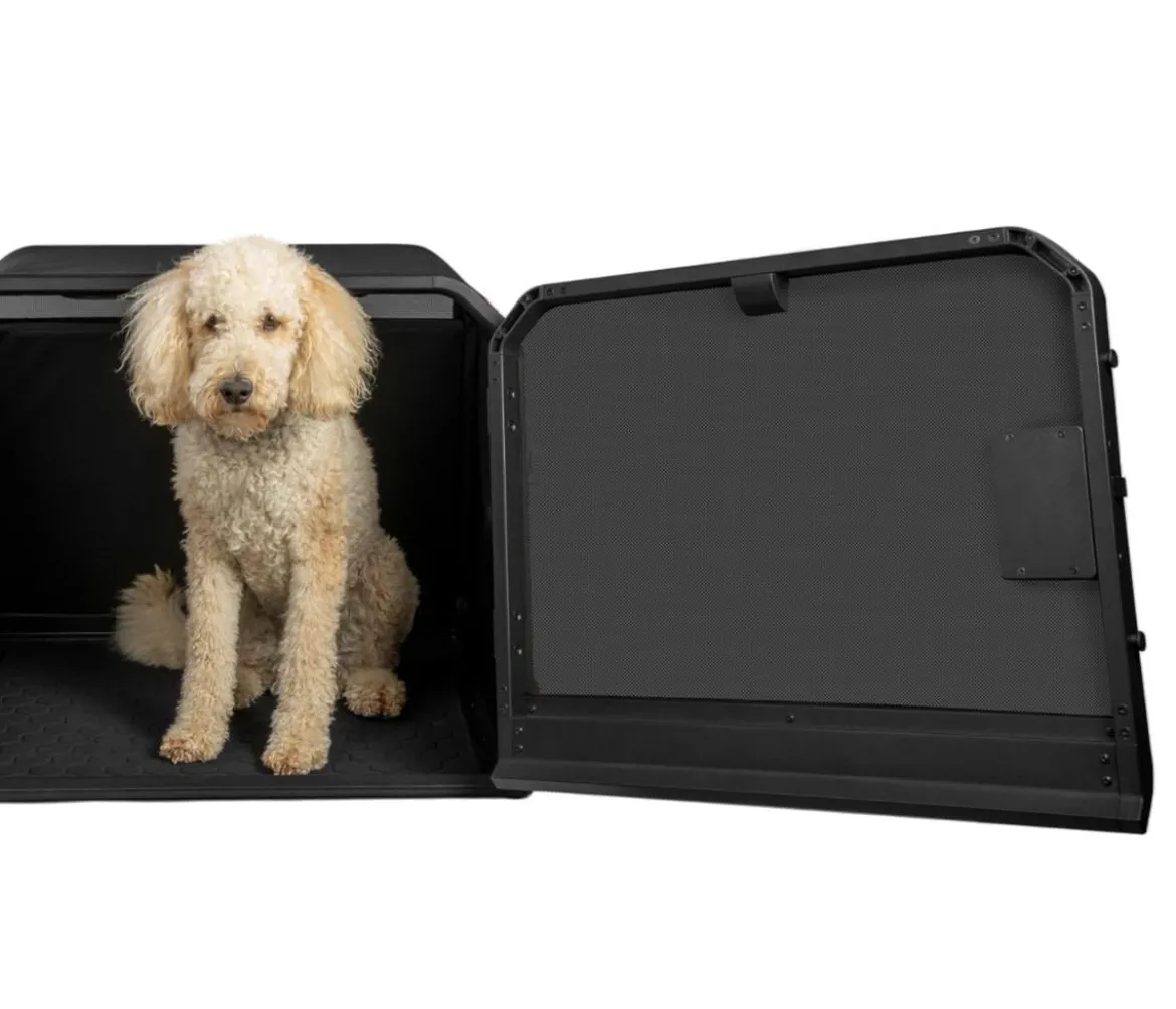 1one1 Origami Hundetransportbox, schwarz, L, ca. B81/H65,8/T81,4 cm