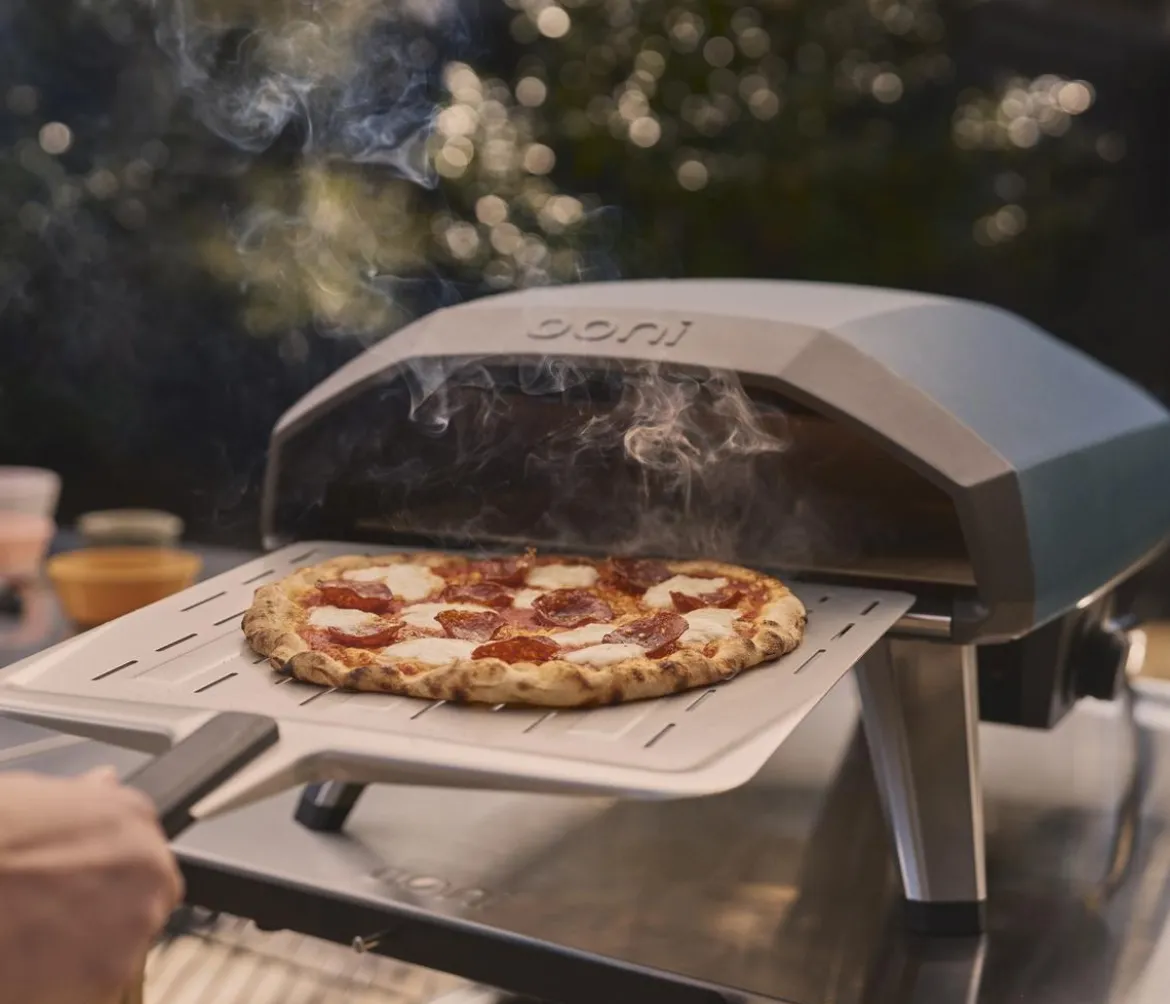 Ooni Gas-Pizzaofen Koda 2, blau, ca. B33/H47/T55 cm