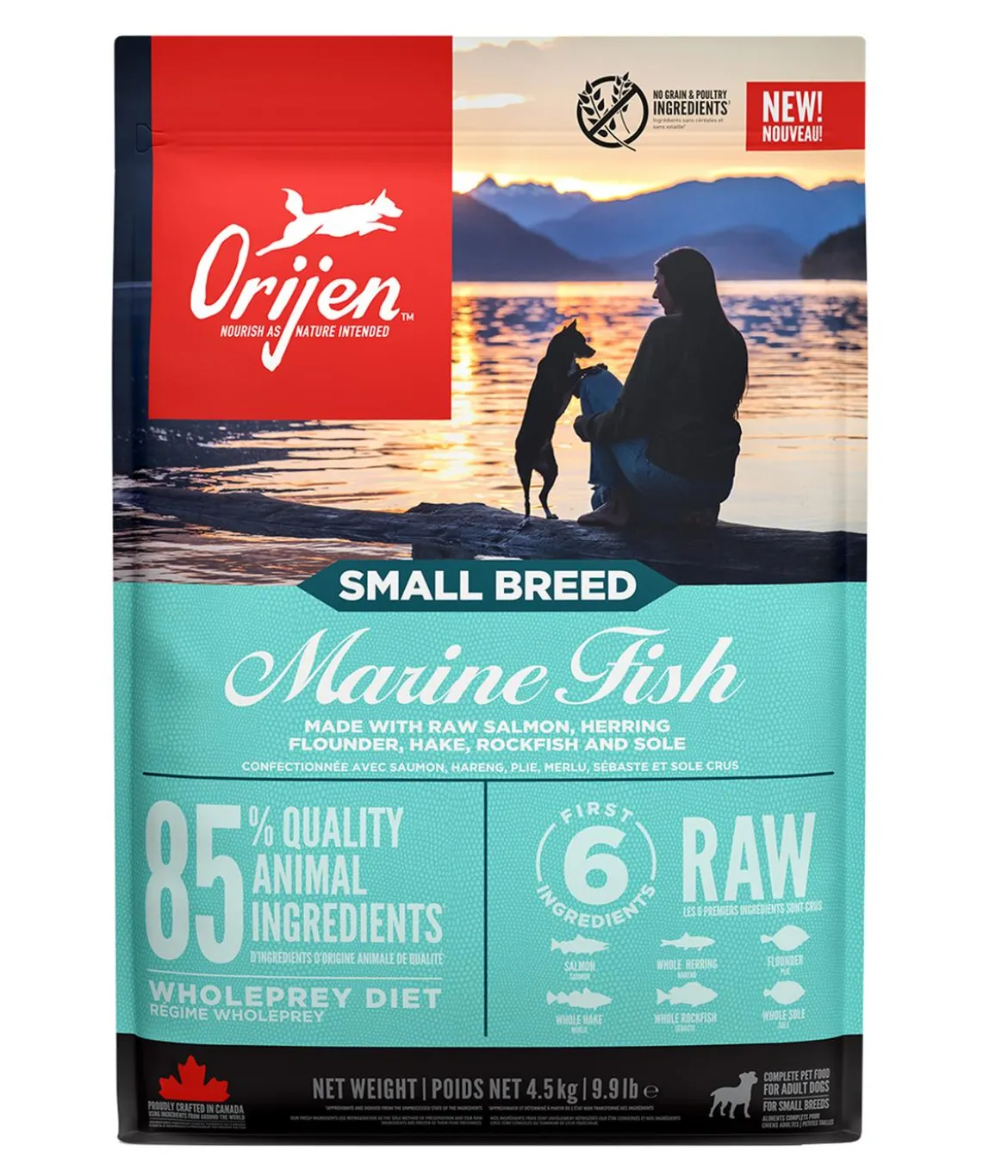 ORIJEN™ Trockenfutter für Hunde Small Breed Marine Fish