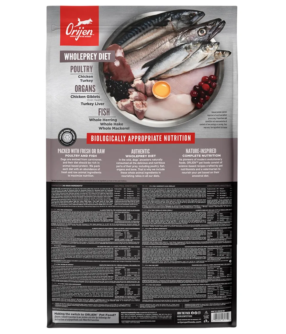 ORIJEN™ Trockenfutter für Hunde Fit & Trim