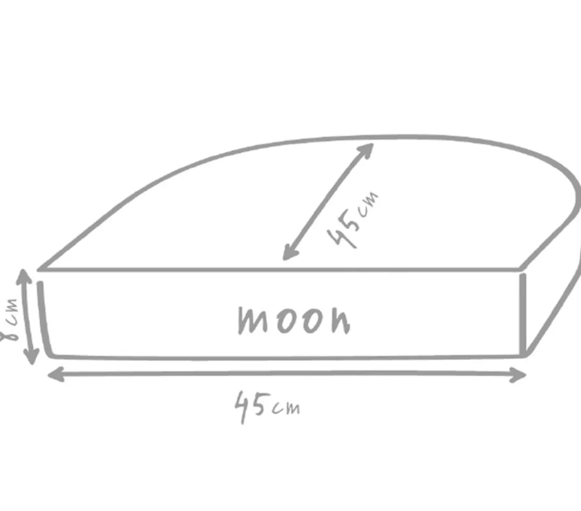 Outbag Outdoor-Sitzkissen Moon Plus, ca. B45/H8/T45 cm