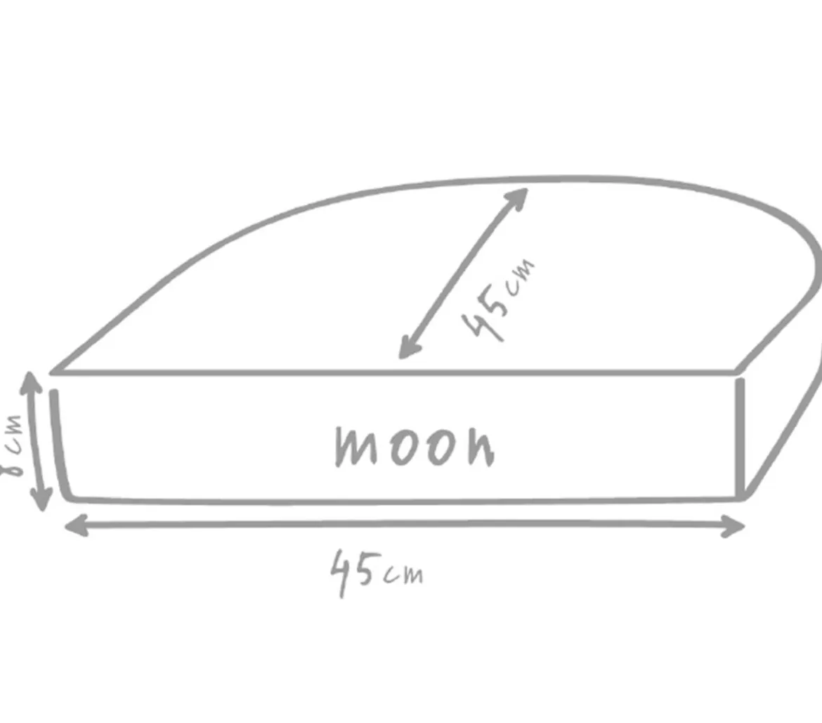 Outbag Outdoor-Sitzkissen Moon Plus, ca. B45/H8/T45 cm