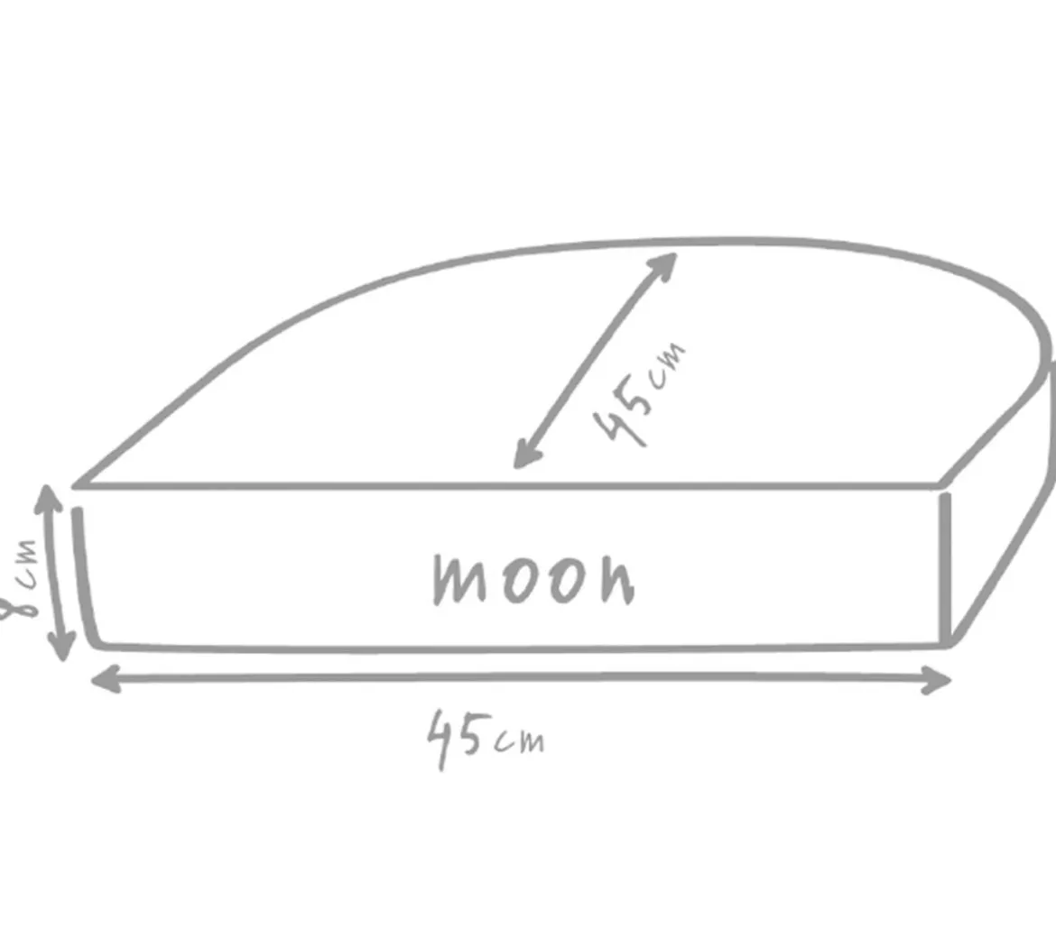 Outbag Outdoor-Sitzkissen Moon Plus, ca. B45/H8/T45 cm