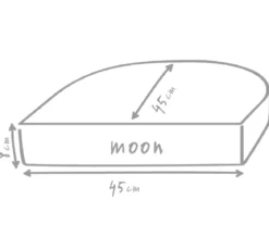 Outbag Outdoor-Sitzkissen Moon Plus, ca. B45/H8/T45 cm