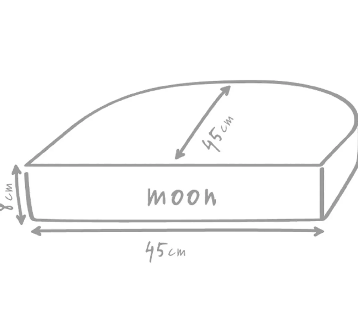 Outbag Outdoor-Sitzkissen Moon Plus, ca. B45/H8/T45 cm
