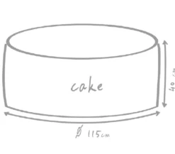 Outbag Outdoor-Sitzsack Cake Plus, ca. Ø115/40 cm