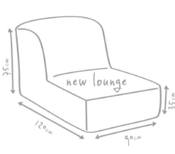 Outbag Outdoor-Sitzsack Newlounge Plus, ca. B90/H75/T120 cm
