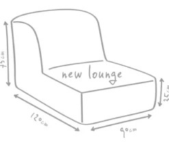 Outbag Outdoor-Sitzsack Newlounge Plus, ca. B90/H75/T120 cm