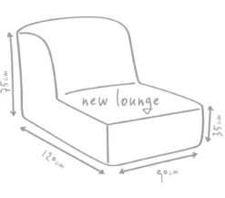 Outbag Outdoor-Sitzsack Newlounge Plus, ca. B90/H75/T120 cm