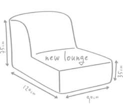 Outbag Outdoor-Sitzsack Newlounge Plus, ca. B90/H75/T120 cm