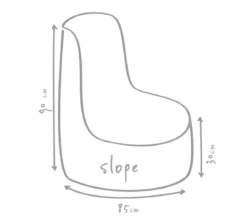 Outbag Outdoor-Sitzsack Slope Plus, ca. B75/H90/T85 cm