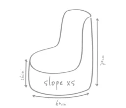 Outbag Outdoor-Sitzsack Slope XS Plus, ca. B50/H70/T60 cm