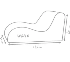 Outbag Outdoor-Sitzsack Wave Plus, ca. B70/H65/T125 cm