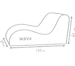 Outbag Outdoor-Sitzsack Wave Plus, ca. B70/H65/T125 cm