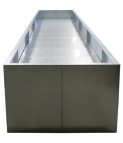Palatino Cortenstahl-Pflanzgefäß Urban mit Zwischenboden, rechteckig, braun, ca. B200/H70/T100 cm
