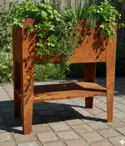 Palatino Cortenstahl-Tischbeet, ca. B70/H80/T40 cm