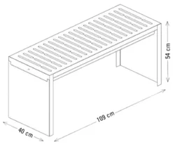 Palatino Gartenbank Bridge, 2-Sitzer