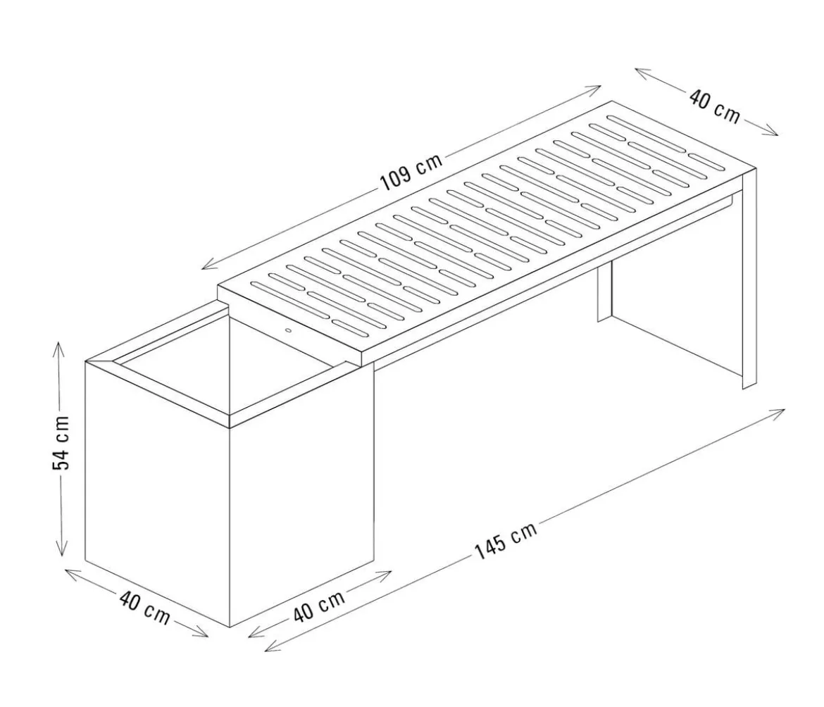 Palatino Gartenbank Clara/Ramp, 2-Sitzer