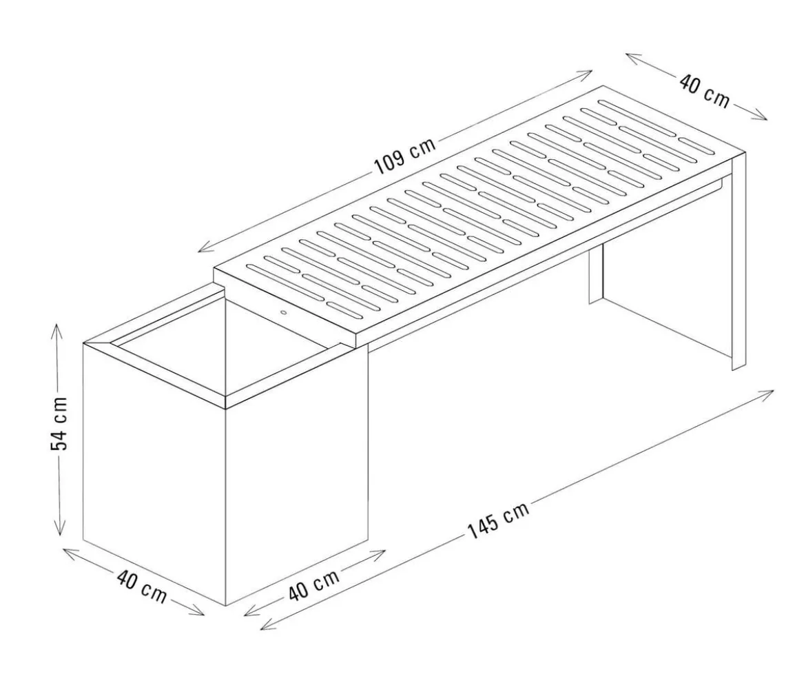 Palatino Gartenbank Clara/Ramp, 2-Sitzer