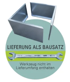 Palatino Metall-Hochbeet Schatzinsel mit Sitzbank, ca. B120/H75/T120 cm