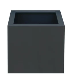 Palatino Metall-Pflanzgefäß Nora, quadratisch, anthrazit