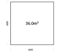 Palmako Fundamentrahmen 6x6 m, inkl. LogFoot
