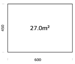 Palmako Fundamentrahmen 6x4,5 m, inkl. LogFoot
